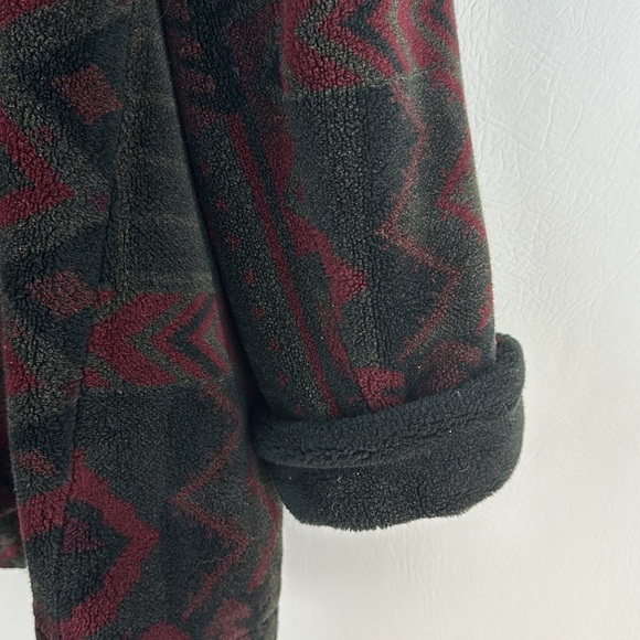 Vintage Forecaster Sport Southwestern Fleece/Sherpa Button Down Coat, M - Picture 5 of 9